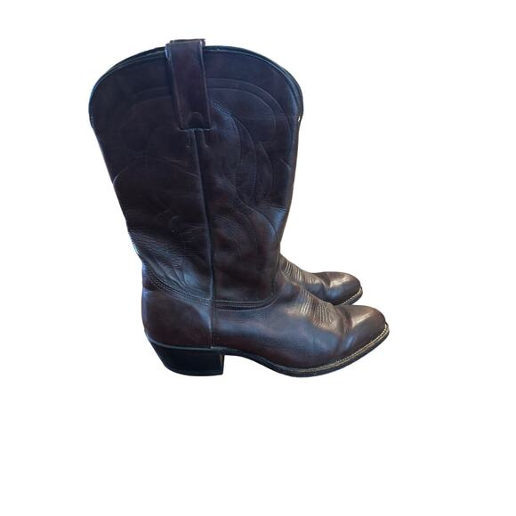 Men’s Genuine Leather Western Cowboy Boots. Size 11 main image 4